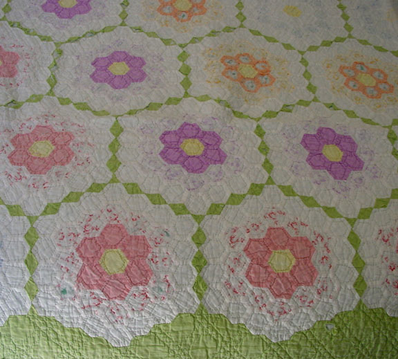 Flower Garden Quilt Pattern Free Design Flower Garden