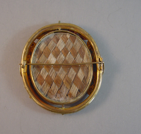 victorian hair brooch