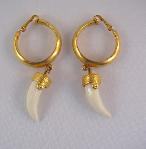 Kjl Kenneth Lane Hoop And Dangle Earrings Morning Glory Jewelry Kjl Kenneth