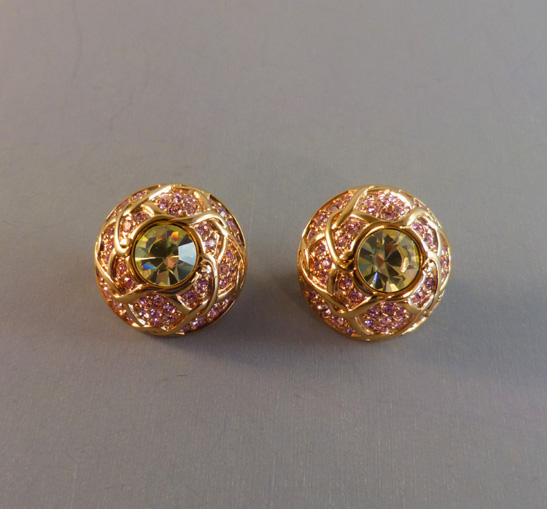 SWAROVSKI Jeweler's Collection pink & jonquil earrings - $118.00 ...