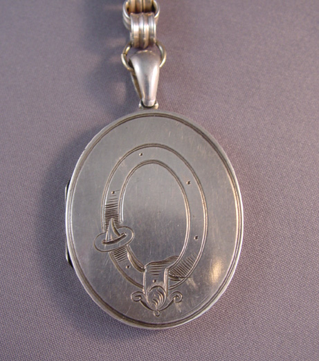 VICTORIAN sterling buckle or garter locket and y-chain 1880s - $698.00 ...