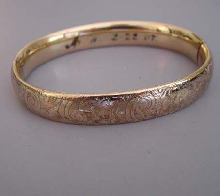 Hinged Bangles, Dating - Morning Glory Jewelry & Antiques